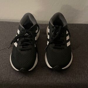 Adidas Men's Black and White Sneakers